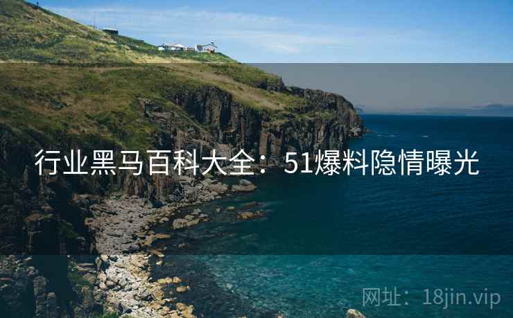 行业黑马百科大全：51爆料隐情曝光